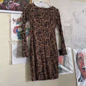 Black lace 5/6 short dress